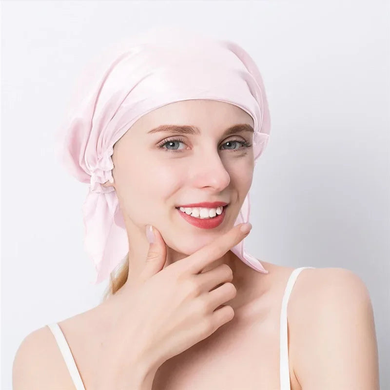Bonnet satin femme avec attache – Tenue ferme et douceur soyeuse