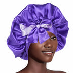 Bonnet satin cheveux frisés – Préserve la forme et la souplesse des boucles