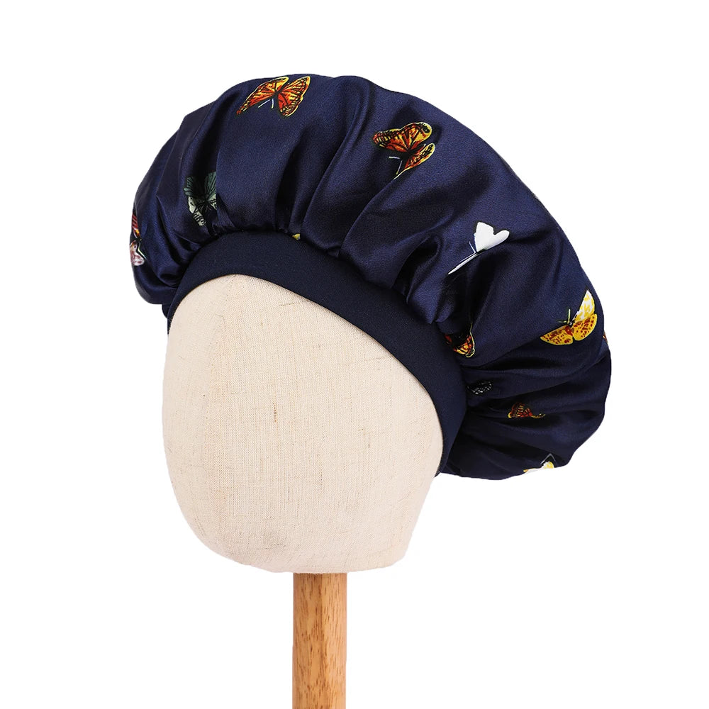 Bonnet en satin pour dormir enfant – Confort nocturne et cheveux protégés