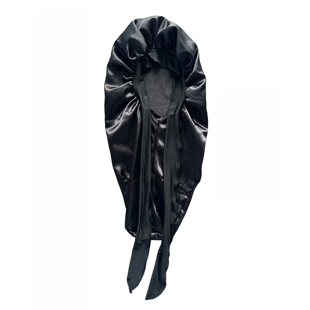 Bonnet en satin cheveux lisses réglable – Tenue parfaite toute la nuit