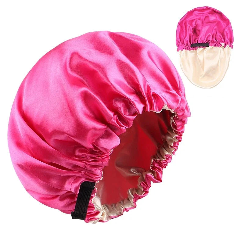 Bonnet intérieur satin réversible – Style et soin en toute saison