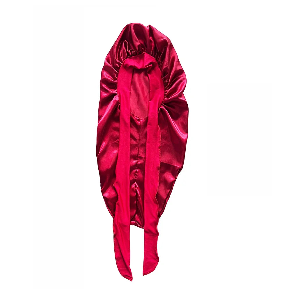 Bonnet en satin cheveux lisses réglable – Tenue parfaite toute la nuit