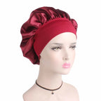 Bonnet en satin femme cheveux bouclés – Anti-casse et hydratation