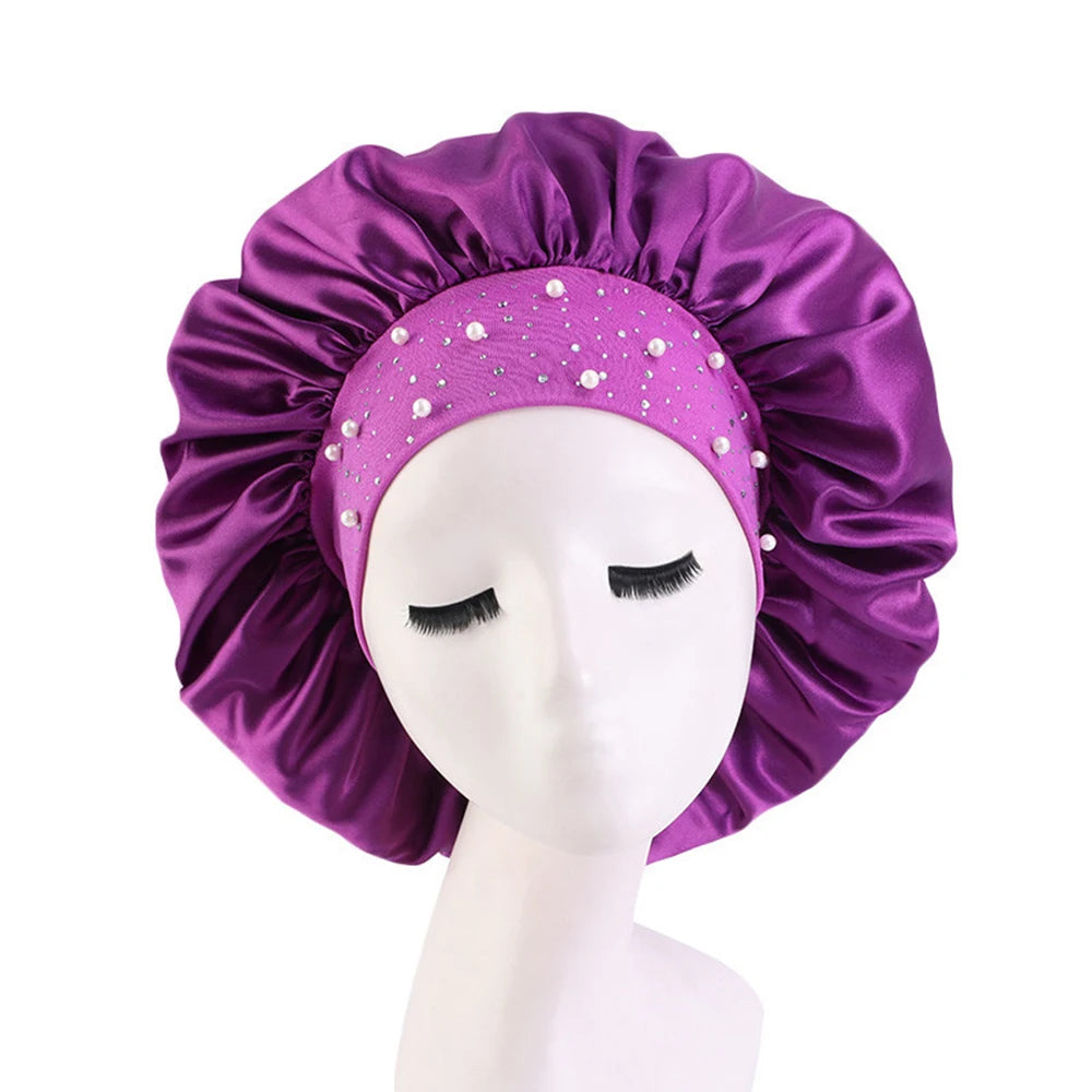 Bonnet satin spécial boucles – Confort et définition naturelle