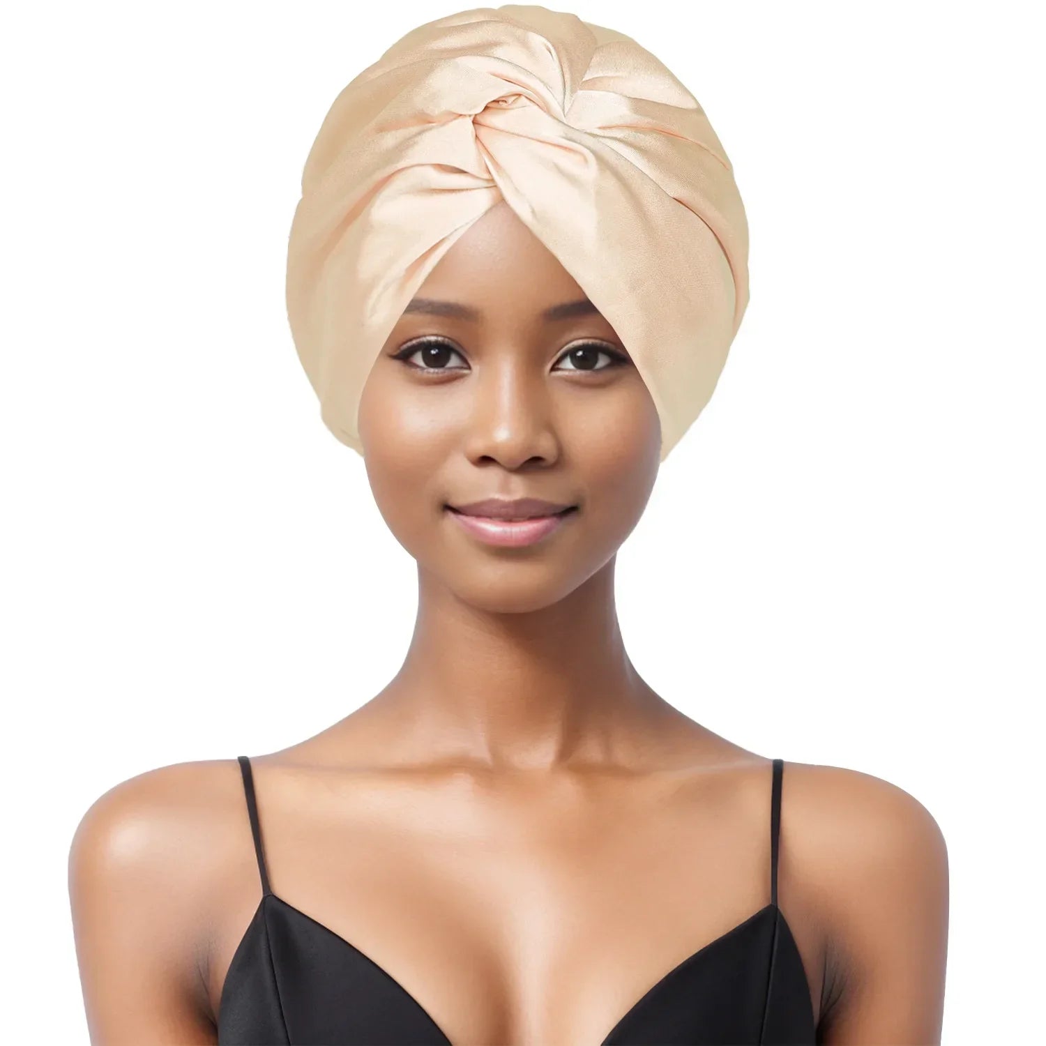 Bonnet de nuit en satin doux – Toucher soyeux et confort total