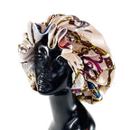 Bonnet satin cheveux frisés – Anti-casse et anti-frisottis durable
