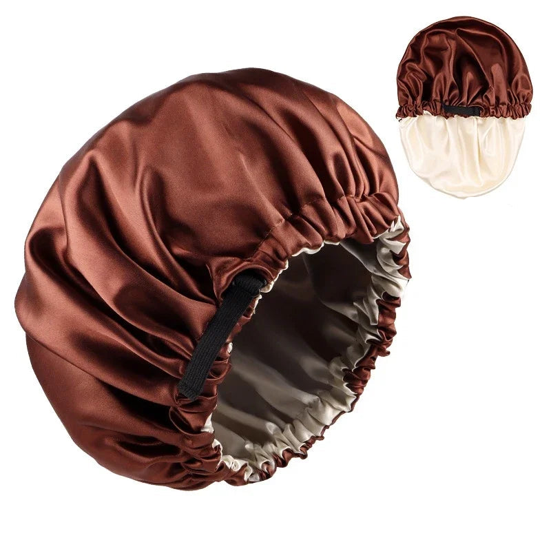 Bonnet intérieur satin réversible – Style et soin en toute saison