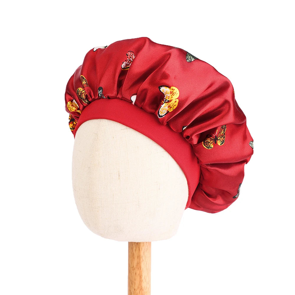 Bonnet en satin pour dormir enfant – Confort nocturne et cheveux protégés