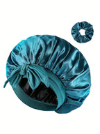 Bonnet satin cheveux afro ajustable – Confort et maintien nocturne