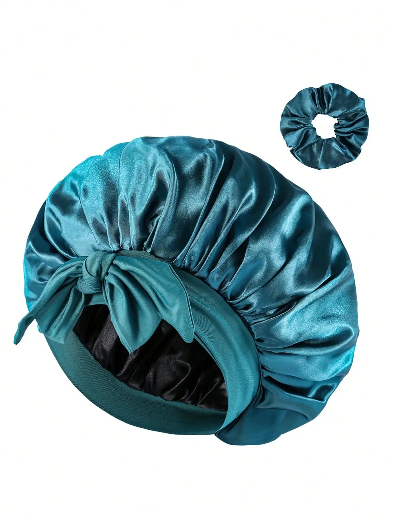 Bonnet satin cheveux afro ajustable – Confort et maintien nocturne