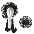 Bonnet de nuit en satin avec attaches – Maintien parfait toute la nuit