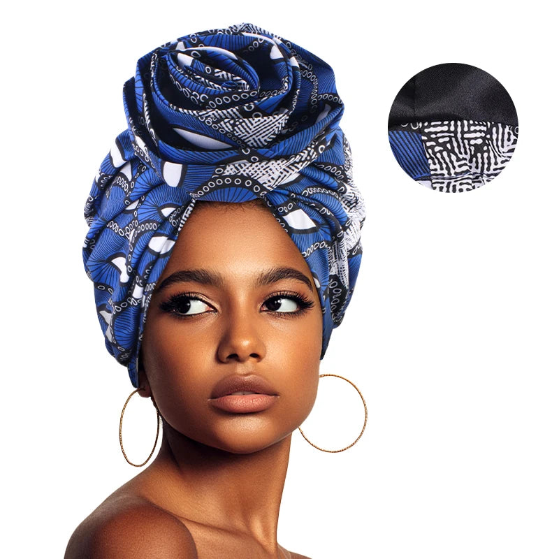 Bonnet satin cheveux crépus femme – Douceur et hydratation renforcée