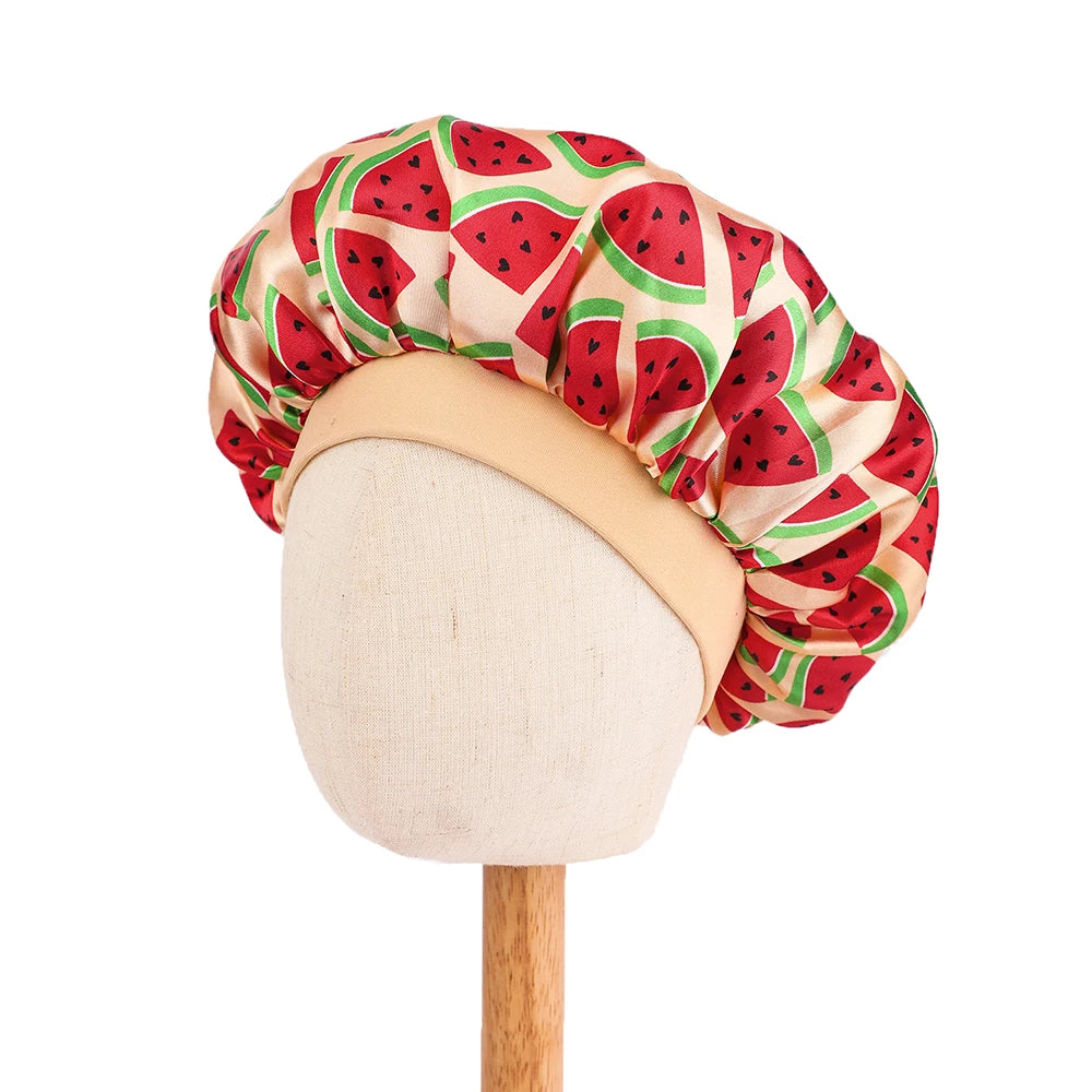 Bonnet en satin pour dormir enfant – Confort nocturne et cheveux protégés