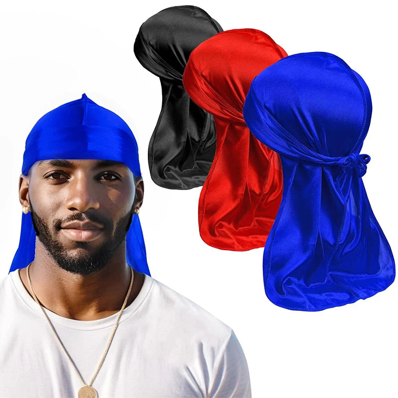 3 pièces bonnet satin homme réglable – Ajustement parfait et maintien ferme