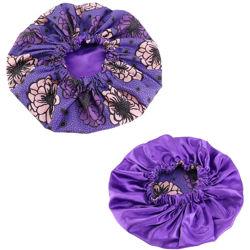 Bonnet de nuit satin femme afro crépus – Soin et hydratation renforcés
