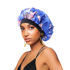 Bonnet satin cheveux afro femme – Soin capillaire et protection de nuit
