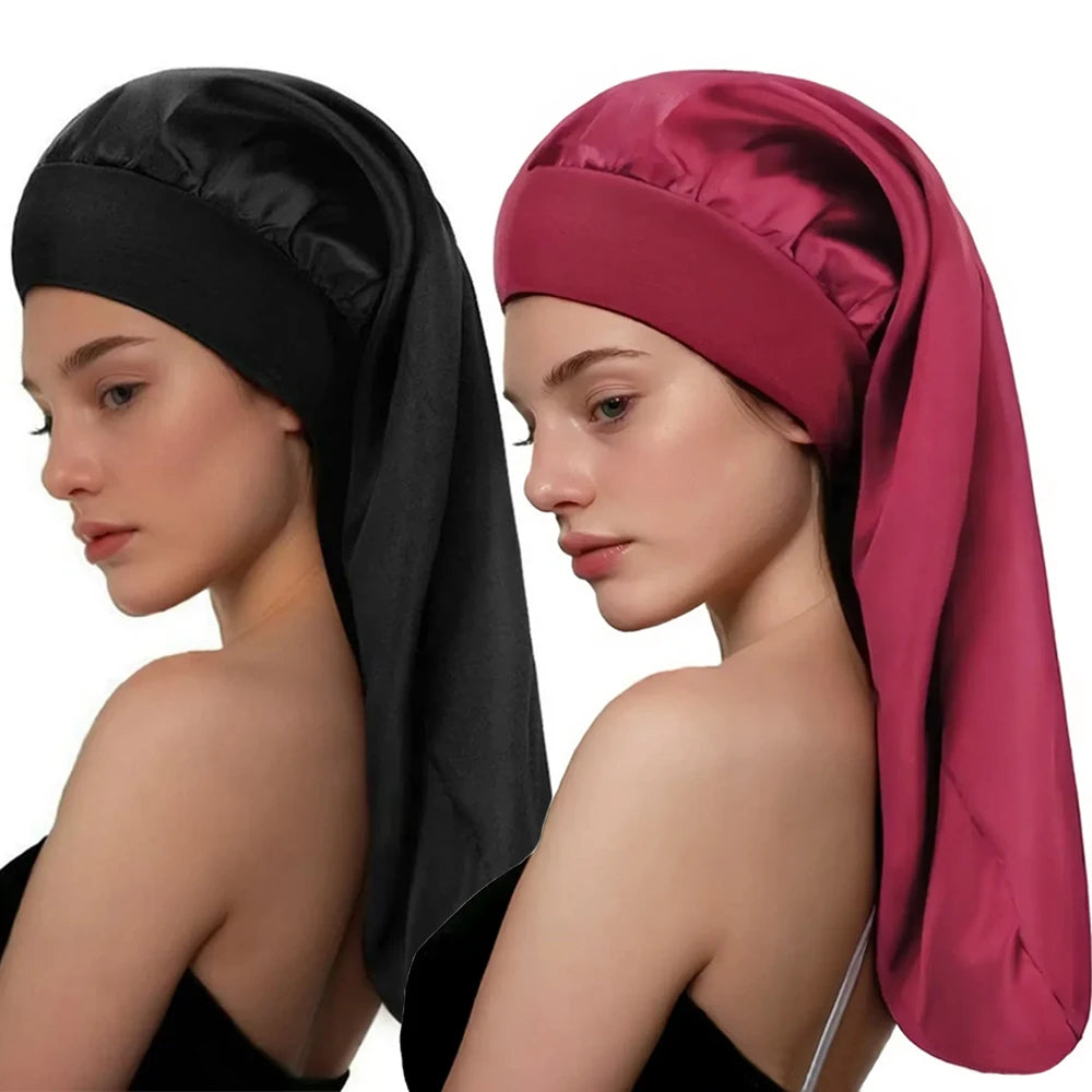 Bonnet satin cheveux lisses – Protection et douceur soyeuse