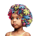 Bonnet en satin pour enfants – Idéal pour le sommeil et les cheveux bouclés