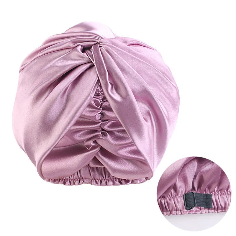 Bonnet en satin pour la nuit femme – Douceur et hydratation