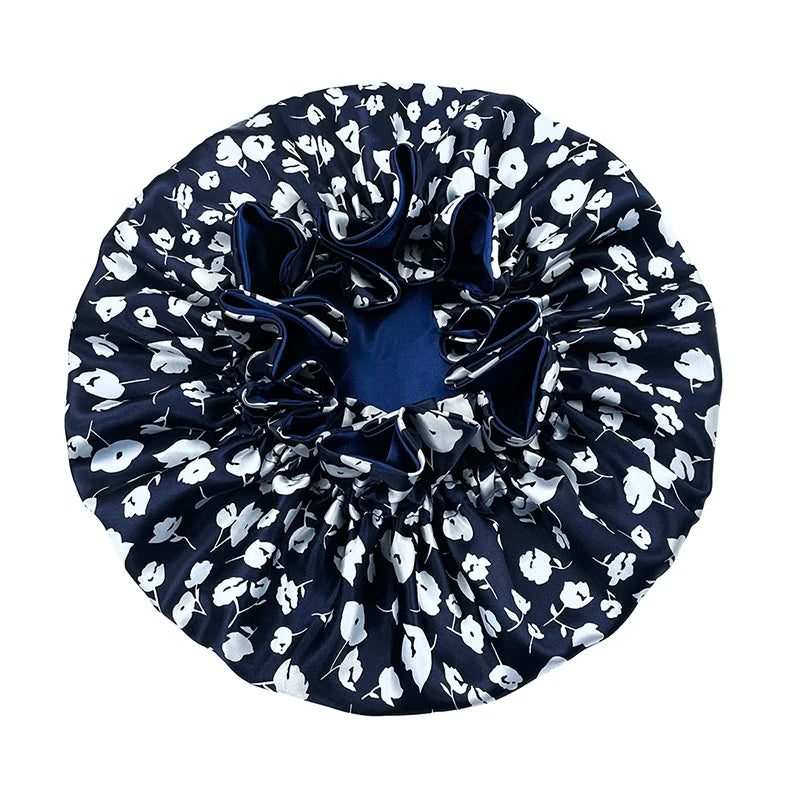 Bonnet femme satin réversible – Douceur et soin capillaire quotidien
