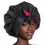Bonnet satin cheveux frisés – Préserve la forme et la souplesse des boucles
