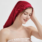 Bonnet satin cheveux longs et fins – Hydratation et douceur naturelle