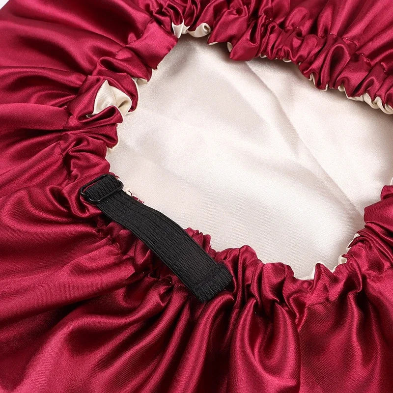 Bonnet intérieur satin réversible – Style et soin en toute saison