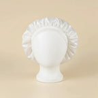 Bonnet à intérieur satin femme, coloris blanc