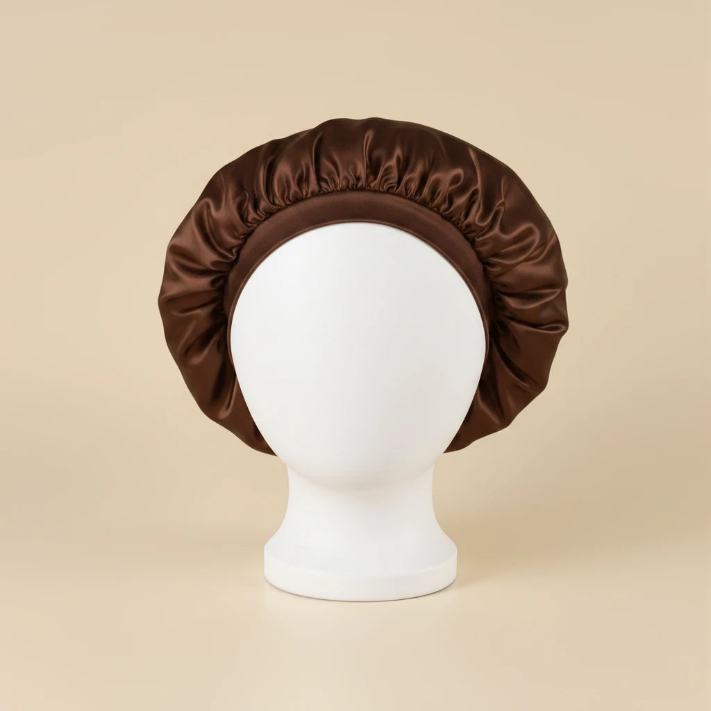 Bonnet à intérieur satin femme, coloris marron