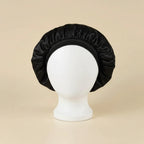 Bonnet à intérieur satin femme, coloris noir