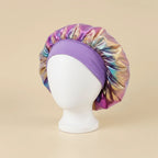 Bonnet de nuit en satin irisé coloris Violet — packshot premium