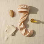 Bonnet en satin pour cheveux lisses, coloris or