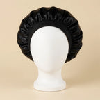 Bonnet satin enfant luxe coloris Noir — packshot premium