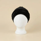 Bonnet en satin homme à nouer, coloris noir