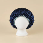 Bonnet en satin homme, coloris bleu marine
