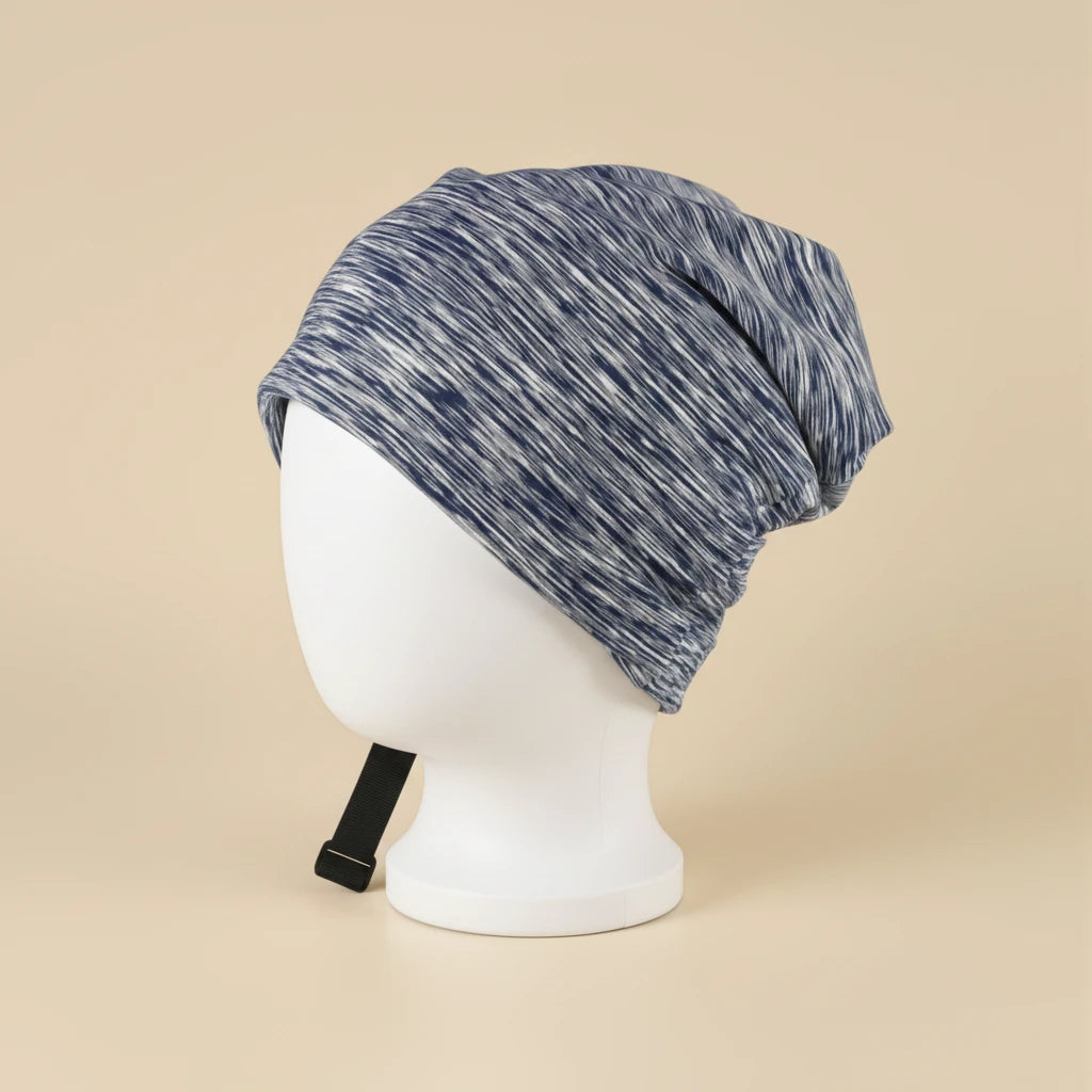 Bonnet en satin homme sport respirant, coloris bleu clair