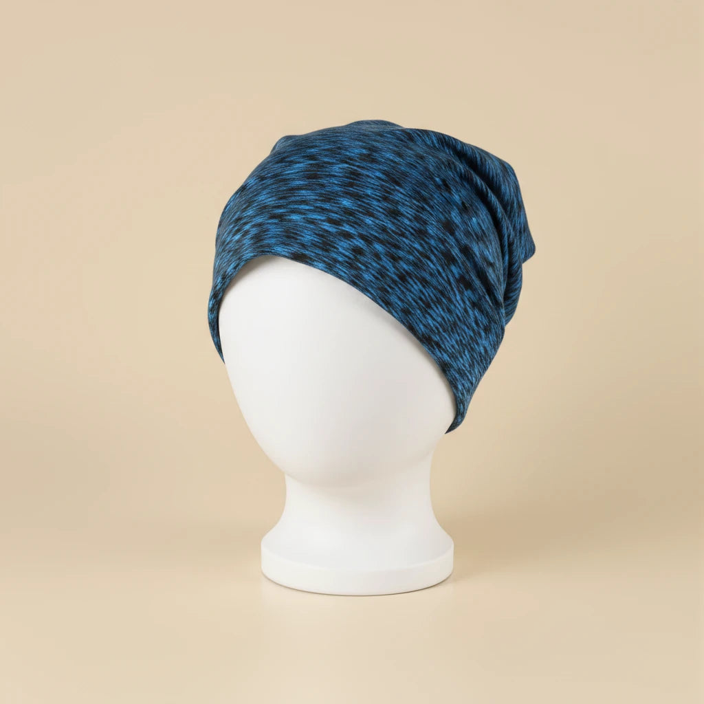 Bonnet en satin homme sport respirant, coloris bleu